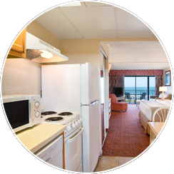 Spacious Fully-Equipped Efficiencies with Kitchenettes